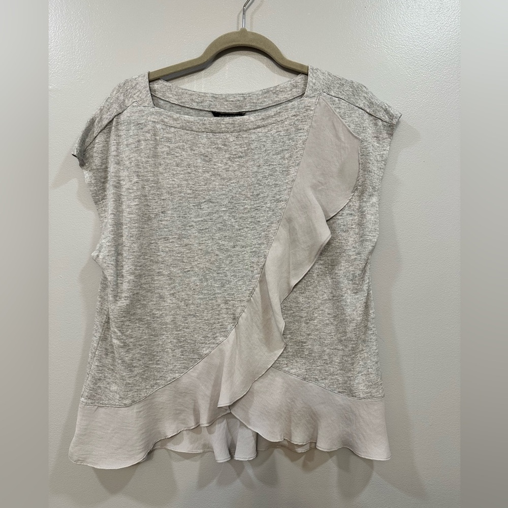 Banana Republic Women's Grey Blouse Sz L